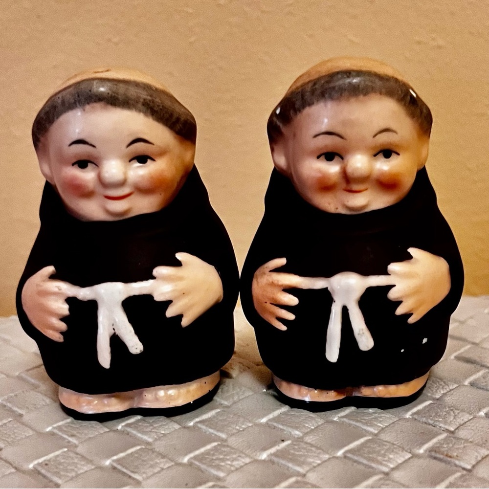 Goebel Vintage Friar Salt and Pepper Shakers Germany